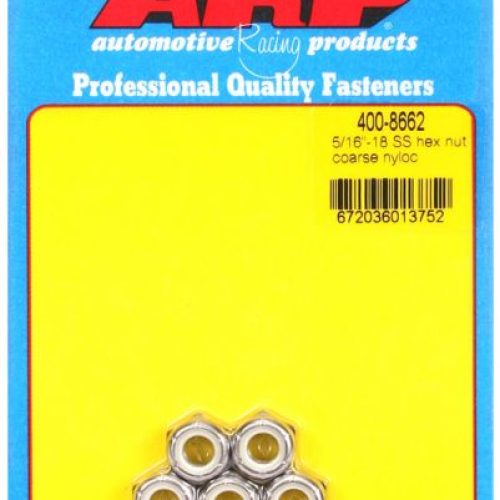 ARP S/LESS NYLOC NUT 5/16-18  5 PER PACK