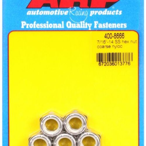 ARP S/LESS NYLOC NUT 7/16-14  5 PER PACK
