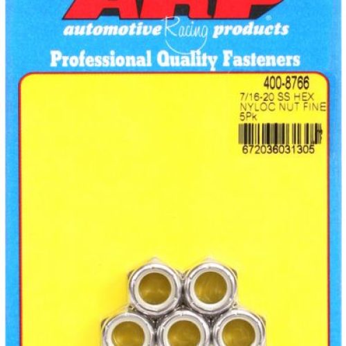 ARP S/LESS NYLOC NUT 7/16-20  5 PER PACK