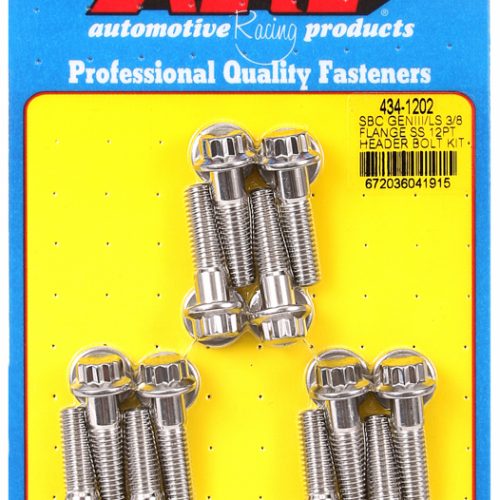 HEADER BOLT KIT – LS ENGINES  12-PT STAINLESS, M8 x 30mm UHL