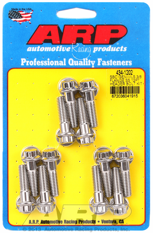 HEADER BOLT KIT - LS ENGINES 12-PT STAINLESS, M8 x 30mm UHL