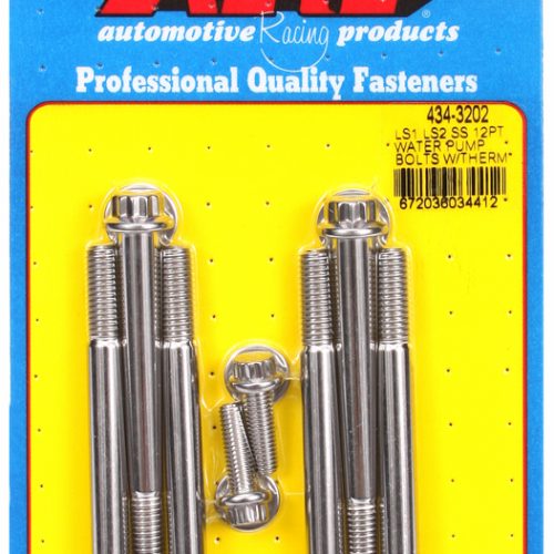 ARP WATER PUMP & THERM/HOUSINGLS1 & LS2 STAINLESS 12PT