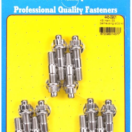 TOP FUEL BELLHOUSING BLOCK    KB HEMI 3/8 S/S 12 POINT STUDS