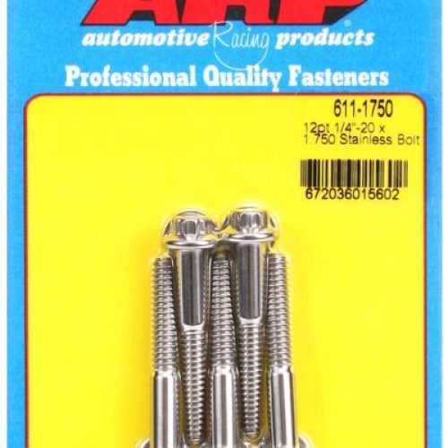 SS 12PT BOLTS 1/4″ UNC x 1.75″5/16″ WRENCH (5-PACK) 1/4-20