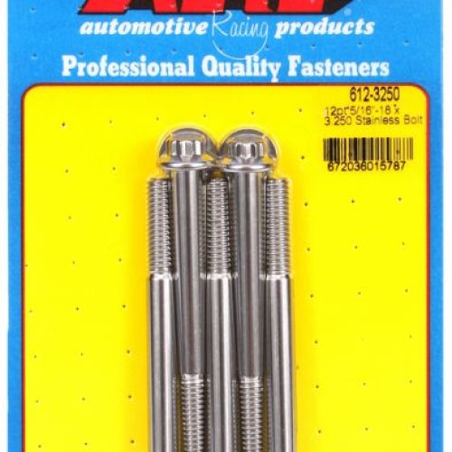 SS 12PT BOLTS 5/16″ UNC x 3.253/8″ WRENCH (5-PACK) 5/16-18