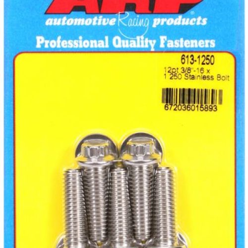 SS 12PT BOLTS 3/8″ UNC x 1.25″3/8″ WRENCH (5-PACK) 3/8-16