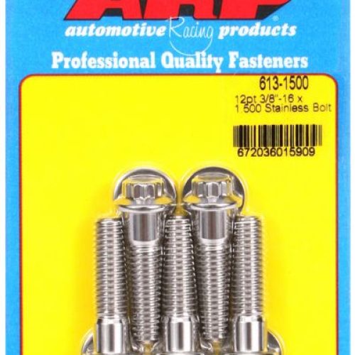 SS 12PT BOLTS 3/8″ UNC x 1.50″3/8″ WRENCH (5-PACK) 3/8-16
