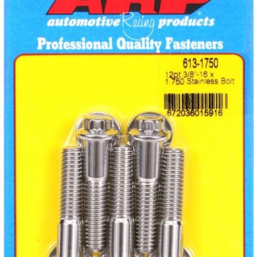 SS 12PT BOLTS 3/8″ UNC x 1.75″3/8″ WRENCH (5-PACK) 3/8-16