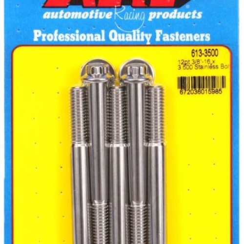 SS 12PT BOLTS 3/8″ UNC x 3.50″3/8″ WRENCH (5-PACK) 3/8-16