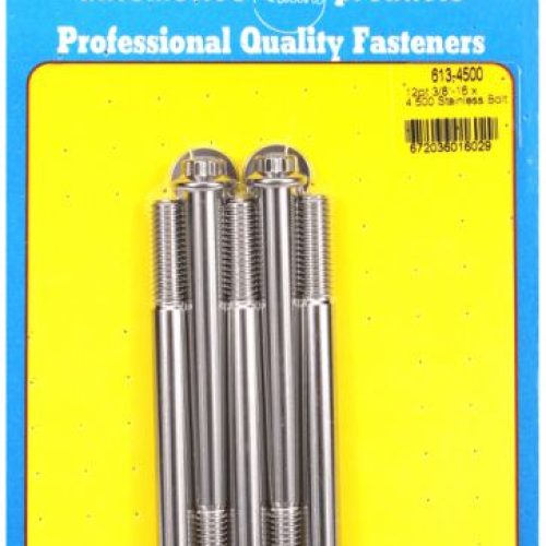 SS 12PT BOLTS 3/8″ UNC x 4.50″3/8″ WRENCH (5-PACK) 3/8-16