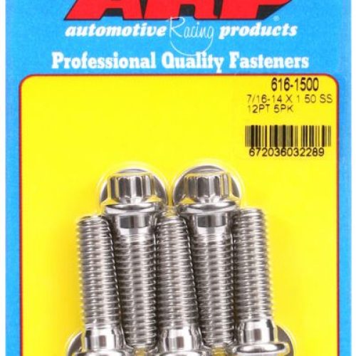 SS 12PT BOLTS 7/16″ UNC x 1.507/16″ WRENCH (5-PACK) 7/16-14