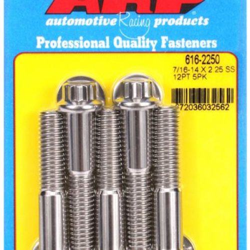 SS 12PT BOLTS 7/16″ UNC x 2.257/16″ WRENCH (5-PACK) 7/16-14