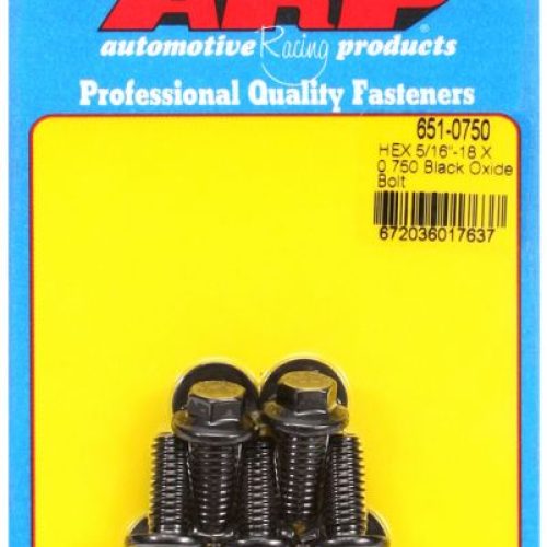HEX BOLTS 5/16″ UNC x .750″   3/8″ WRENCH (5-PACK) 5/16-18