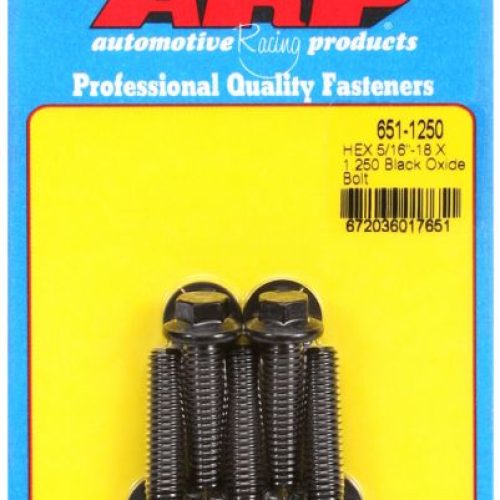 HEX BOLTS 5/16″ UNC x 1.25″   3/8″ WRENCH (5-PACK) 5/16-18
