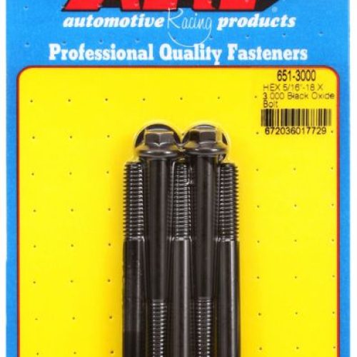HEX BOLTS 5/16″ UNC x 3.00″   3/8″ WRENCH (5-PACK) 5/16-18