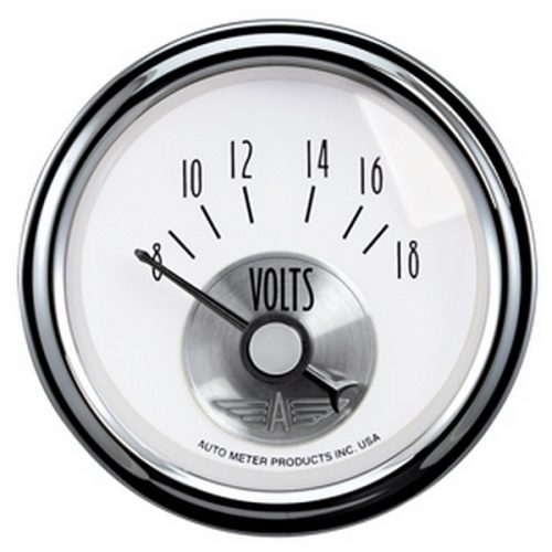 PRESTIGE PEARL VOLTMETER 2-1/16, 8-18V, SS ELECTRIC