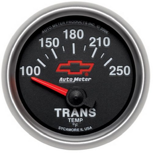 2-1/16″ TRANS TEMP 100-250F   BLACK FACE, GM CHEVY BOWTIE