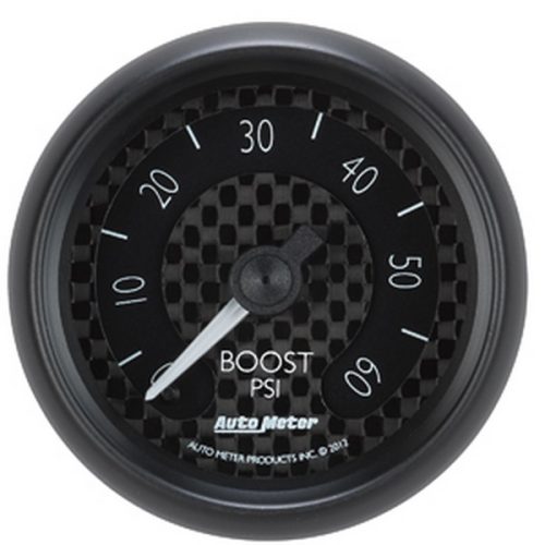 GT SERIES 2-1/16″ BOOST GAUGE 0-60PSI, FULL SWEEP MECHANICAL