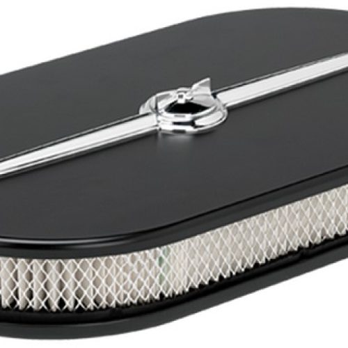 BILLET STREAMLINE LARGE OVAL BLACK AIR CLEANER