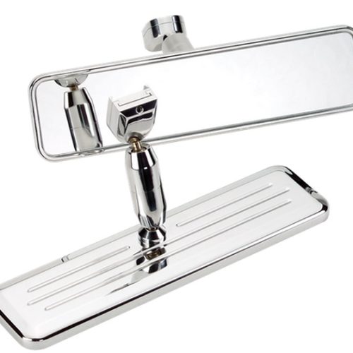 BILLET BALL MILLED REARVIEW INTERIOR MIRROR POLISHED