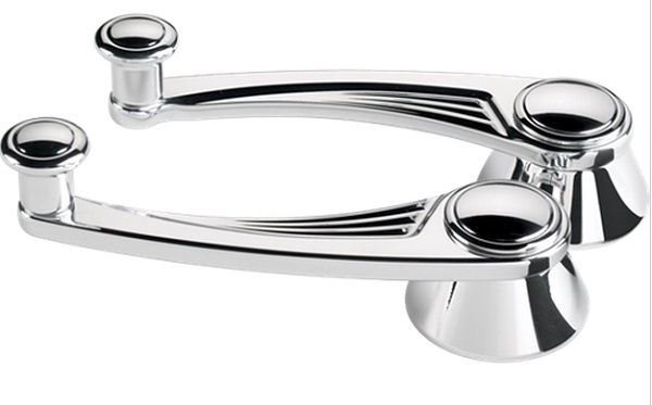 BALL MILLED WINDOW HANDLES FORD PRE 1948 "PAIR"