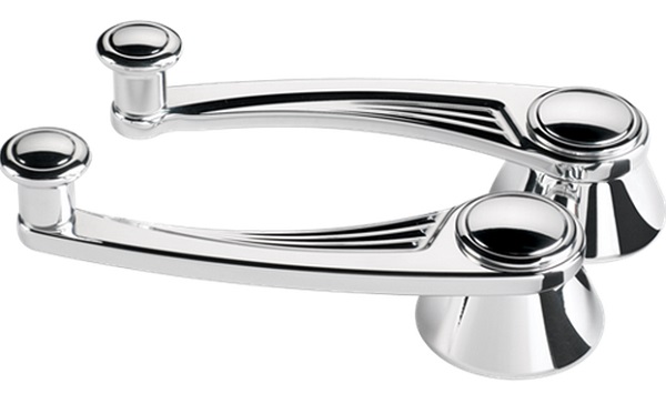 BALL MILLED WINDOW HANDLES GM TO 1948. 7/16" ROUND "PAIR"