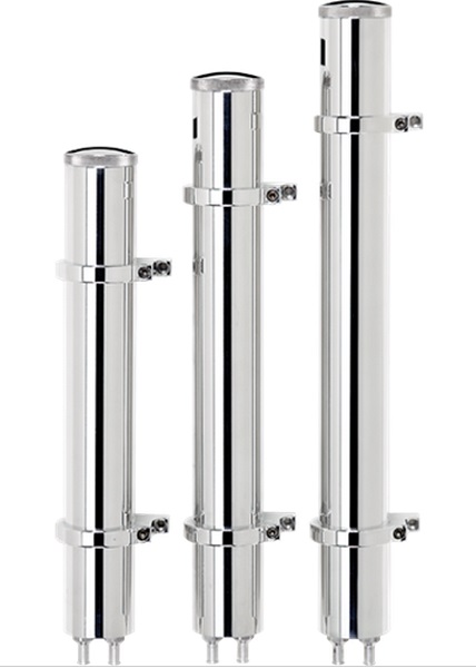 BILLET OVERFLOW TANKS SMOOTH 15HGT 2 DIAMETER 13OZ BARB