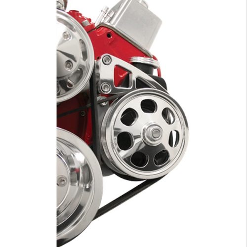 SBC MID MOUNT POWER STEER PUMPBRACKET LEFT SIDE LONG PUMP