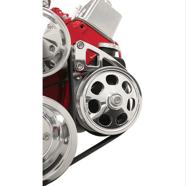 SBC MID MOUNT POWER STEER PUMPBRACKET LEFT SIDE LONG PUMP