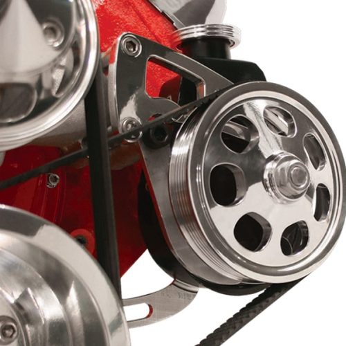 BBC MID MOUNT POWER STEER PUMPBRACKET LEFT SIDELONG PUMP