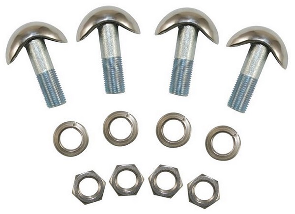 1932 FORD BUMPER BOLT SET (4) S/S C/W NUTS & WASHERS
