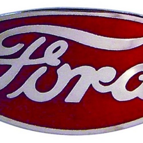 32 FORD GRILLE ORNAMENT EMBLEMRED – EA  SUIT BULL NOSE
