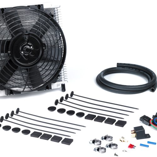 TRANS COOLER KIT w / 8″ FAN   *
