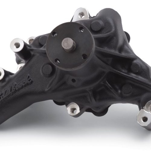 SB CHEV LONG BLACK ALLOY WATERPUMP HI PERF SBC