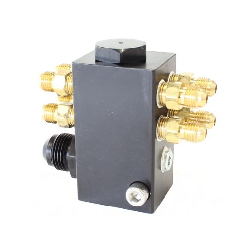 HAT OR TOP DISTRIBUTION       BLOCK  W/FITTING 8 NOZZLE