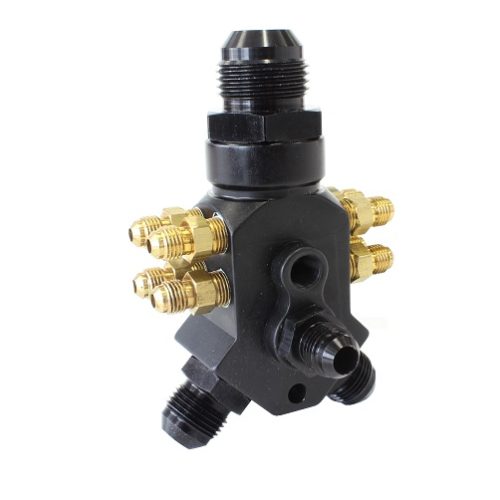 8 LINE MANIFOLD & DOWN NOZZLE DIST BLOCK LESS FITTINGS