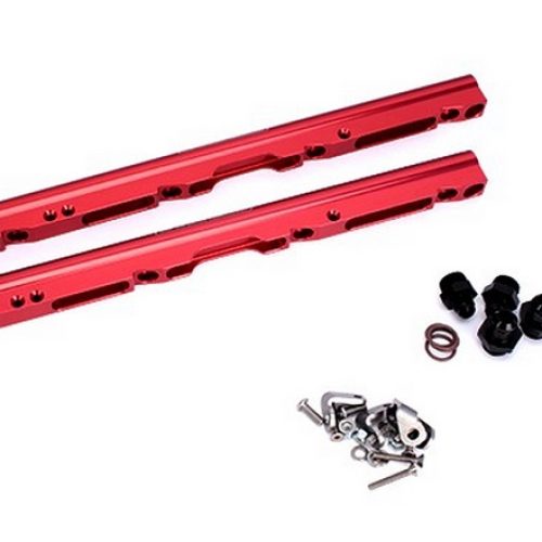 BILLET FUEL RAIL KIT, RED LS1 LS6 LSX-R 102mm MANIFOLD