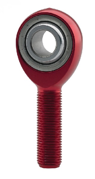 ALLOY ROD END 7/16-20 L/HAND RED ANODISED