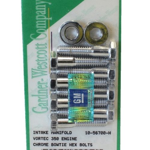 CHEV INTAKE MANIFOLD BOLTS SUIT VORTEC, CHROME HEX