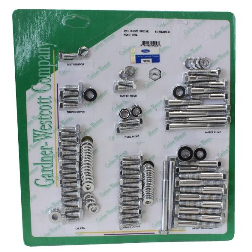 FORD ENGINE DRESS UP KITS     351C HEX POLISHED S/STEEL