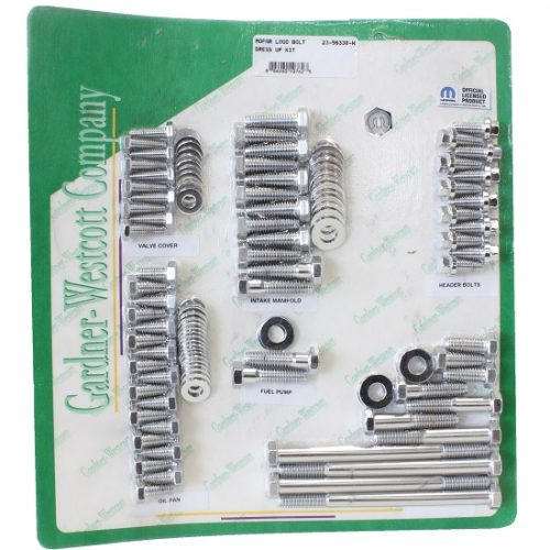 MOPAR SMALL BLOCK ENGINE DRESSUP KIT POLISHED S/LESS STEEL