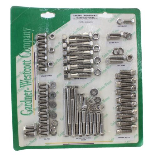 FORD 460 ENGINE BOLT KIT S/STEEL HEX *WITH HEADER BOLTS