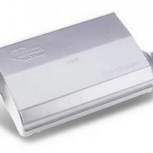 AERO CHAMBER MUFFLER 3″       OFFSET INLET / OFFSET OUTLET