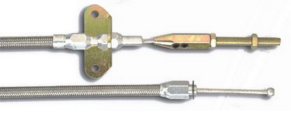 LOKAR HANDBRAKE S/LESS CABLE SUIT UNDER DASH HAND BRAKE