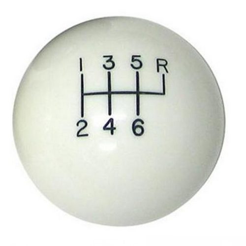 LOKAR 6 SPEED WHITE 2 KNOB    3/8-24 AND 3/8-16 THREAD