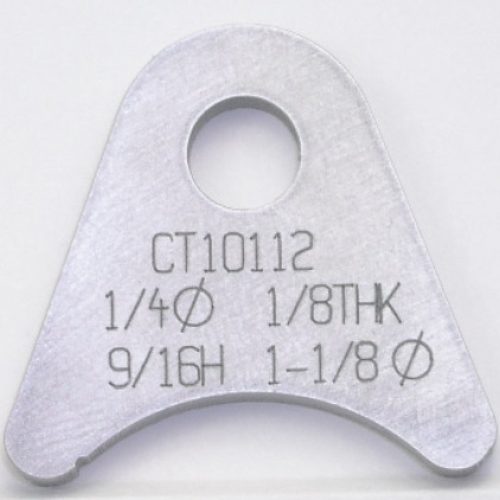 FLAT TABS, 1/4″ HOLE, QTY 20 9/16″ HT, 1-1/8″ TUBE RADIUS