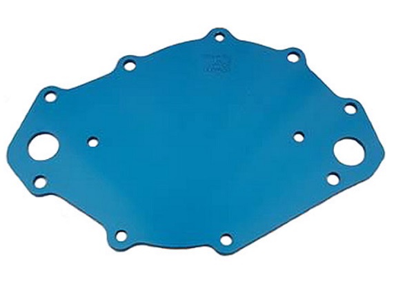 BB FORD 429 460 BLUE ELECTRIC WATER PUMP BACKING PLATE BBF