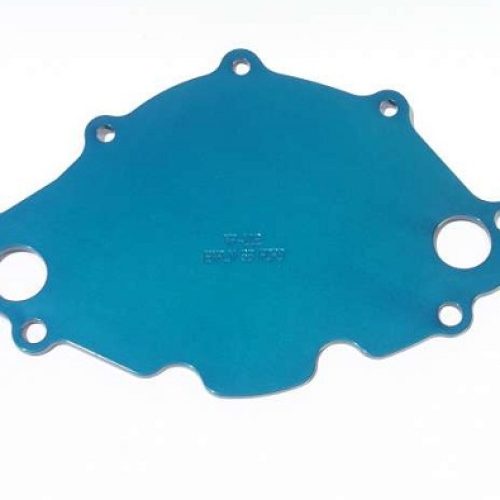 SB FORD 221 289W BLUE ELECTRICWATER PUMP BACKING PLATE SBF