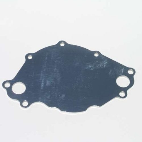 SB FORD 302 351W POLISHED     ELECTRIC WATER PUMP BACKING