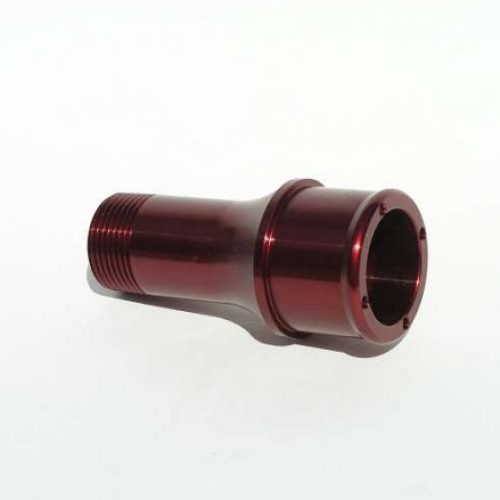 LONG HOSE FITTING, 1-3/4″     SUIT ELECT WATER PUMP RED